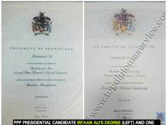 PPP Presidential Candidate Irfaan Ali’s UK ‘alma mater’ plagued by online sales of fake degrees, transcripts