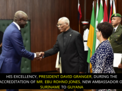 Guyana shores up relations with Suriname, accredits new ambassador