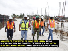 Education Minister visits under construction, 1,800 capacity schools
