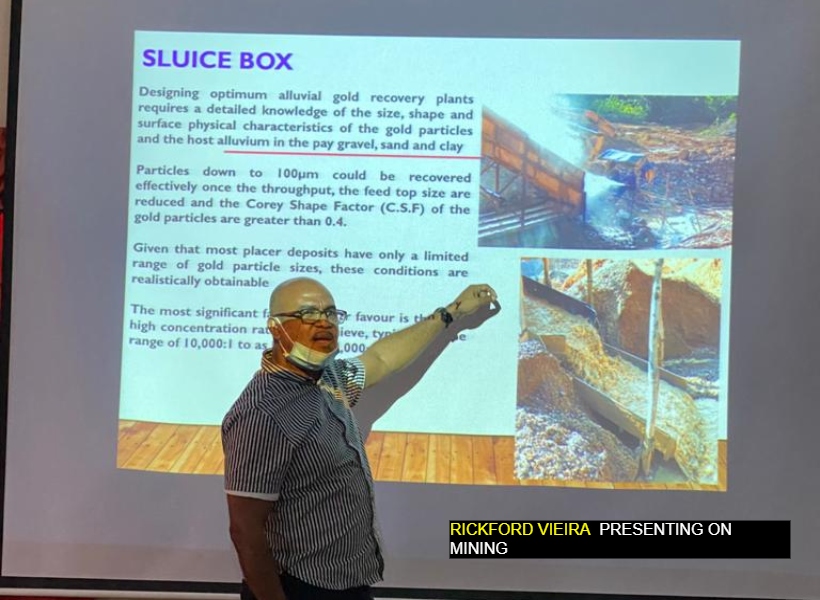 Rickford Vieria Presenting on mining REAL