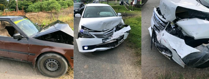 Hire Car driver, passengers injured during collision at Rose Hall