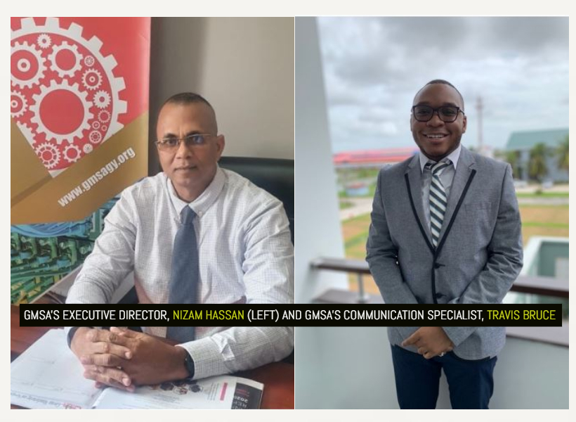 GMSA’S EXECUTIVE DIRECTOR, NIZAM HASSAN GMSA’S COMMUNICATION SPECIALIST, TRAVIS BRUCE