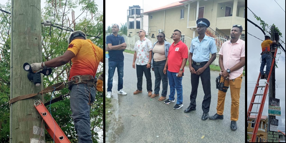 Overseas-based Guyanese donates CCTV cameras to Haslington