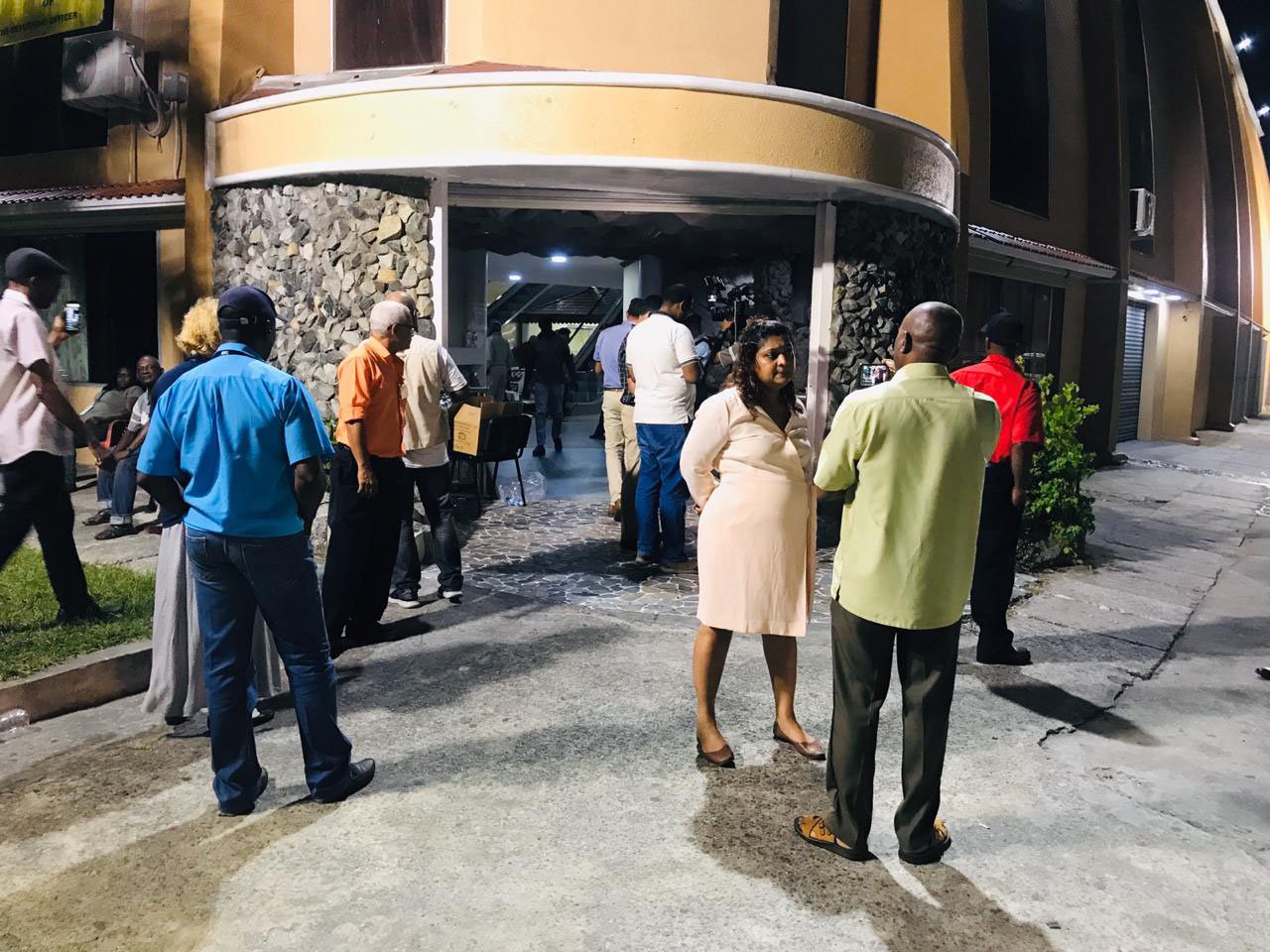 Outside Ashmin’s Building MArch 2020