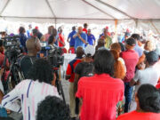 Jagdeo leads campaign to rope Yarrow Dam, Lain Avenue residents into national development plan