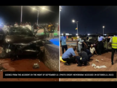 Legal action mounted against driver who slammed into fountain at Eccles/Mandela Ave. roundabout