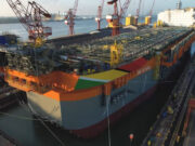 ONE GUYANA FPSO leaves dry dock to move to next construction phase in Singapore