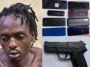 Man caught exiting window during police search; gun, cellphones found in home