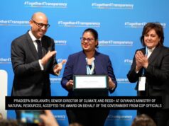 Guyana honoured for Climate Leadership at COP29 in Baku