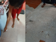 Crane residents still uneasy over mysterious black substance oozing through floor