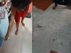 Crane residents still uneasy over mysterious black substance oozing through floor