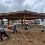 Construction of landing facility and shed nearing completion for fisherfolk at D’Edward Village, West Coast Berbice