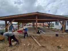 Landing facility, shed for Region Five fisherfolk nearing completion