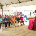 Scene from the outreach in Charity, Region Two