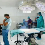 The new surgical theatre at the district hospital in Kamarang, Region Seven