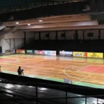 The sports hall that was upgraded
