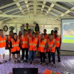 Community Mines Ranger Trainees in Kamarang during a recent training session held by GMSTC