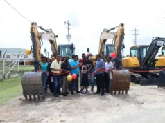 Agri. Minister hands over four mini excavators to NDCs in Reg. 5