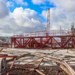 Works on the Kingston Goods Wharf