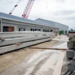 Ongoing construction at the Kingston Goods Wharf