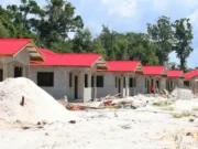 Hundreds of housing units at various stages of completion