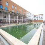 Scene from the inspection on Thursday morning