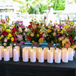 The candlelight vigil in remembrance of the fire victims