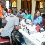 Contracts being signed in Linden, Region 10