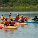 Participants enjoying kayaking in Guyana