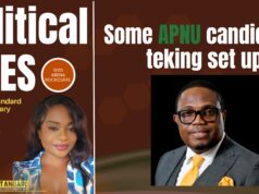 Some APNU candidates teking set up