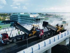 Final concrete slab for new Demerara River Bridge to be installed August 25