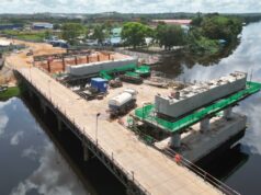 US$35M Mackenzie-Wismar Bridge is 72.8 percent complete – Minister Edghil