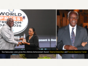Farrier, Gobardhan honoured as Guyana celebrates media stalwarts