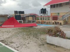 Heavy winds destroy schools, injures teacher