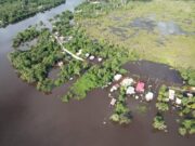 Houses at risk of being completely submerged in Kwakwani flood, CDC finally visits