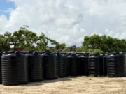 Water tanks distributed to 74 Mahaicony households