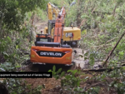 Standoff continues at Chinese Landing, miners denied entry into neighboring Kariako Village