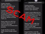 Police warn public about fake traffic fine text message scam