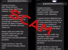 Police warn public about fake traffic fine text message scam